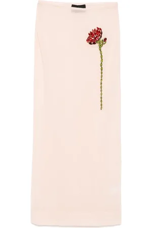 Simone Rocha Sheer straight skirt