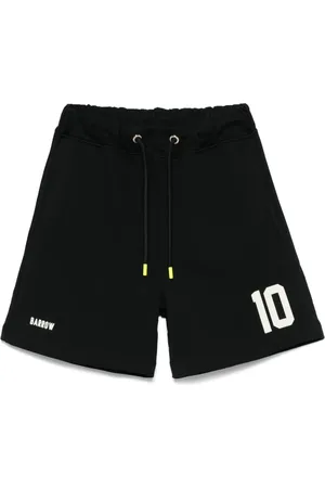BARROW Numbers-print track shorts