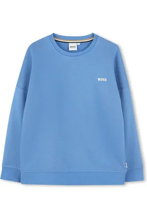 HUGO BOSS Logo-embroidered crew-neck sweatshirt