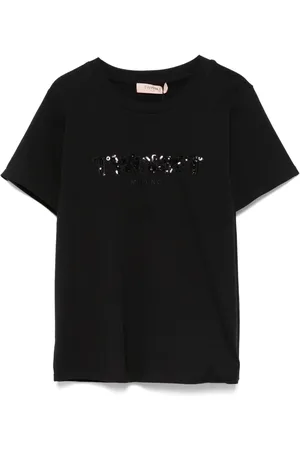 Twin-Set Sequinned-logo T-shirt