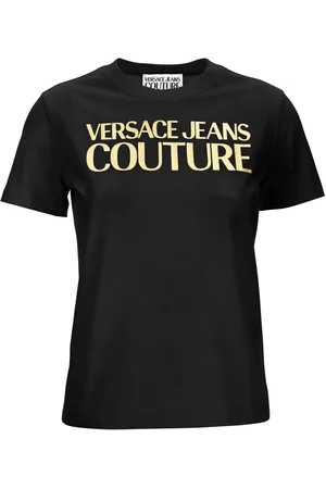 VERSACE Logo-print cotton T-shirt