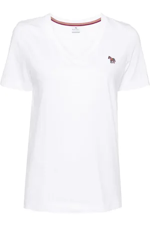 Paul Smith Logo-embroidered v-neck T-shirt