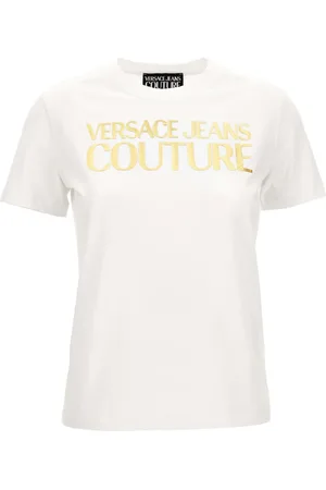 VERSACE Logo-print cotton T-shirt