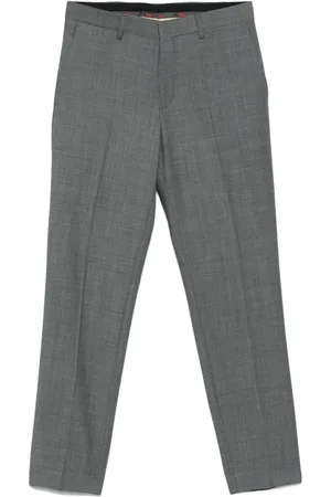 HUGO BOSS Pattern-jacquard trousers