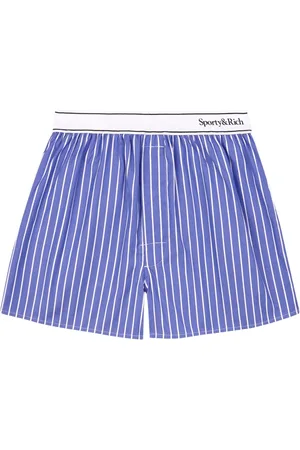 Sporty & Rich Logo-waistband shorts