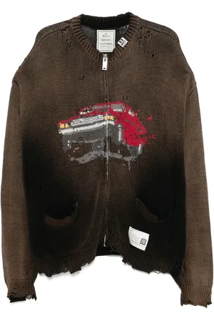 Maison Mihara Yasuhiro Intarsia-knit cardigan
