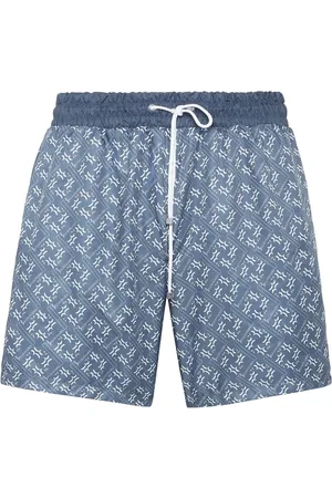 BILLIONAIRE Monogram-print swim shorts