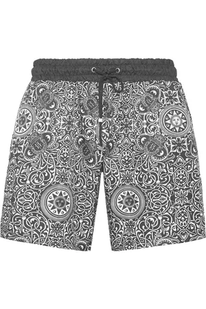 BILLIONAIRE Graphic-print swim shorts
