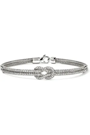 John Hardy Sterling Love Knot diamond bracelet