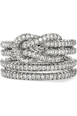 John Hardy Sterling Love Knot diamond ring