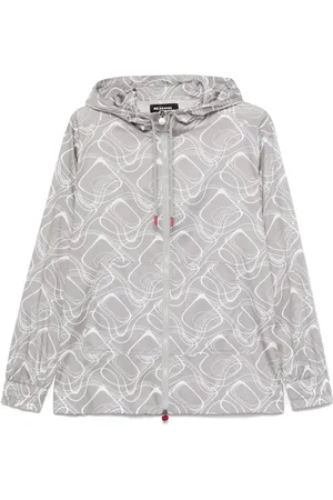 Kiton Graphic-print hooded jacket