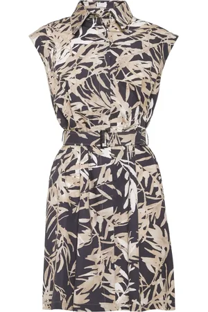 Brunello Cucinelli Abstract-print mini dress