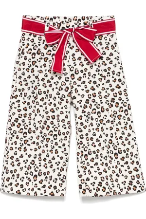 MONNALISA Leopard-print trousers
