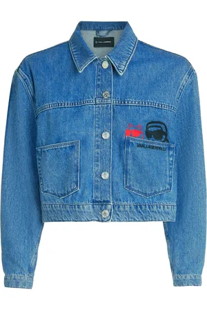 Karl Lagerfeld Ikon cropped denim jacket