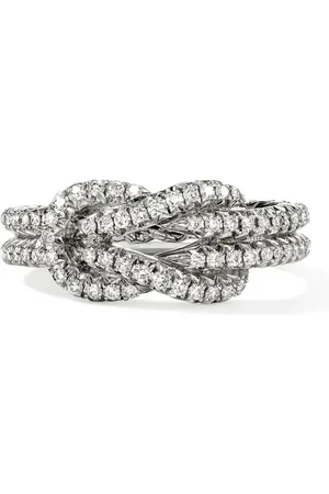 John Hardy Sterling Love Knot diamond ring