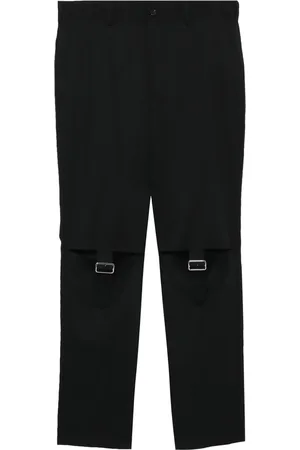 Comme des Garçons Strap-detail straight-leg trousers