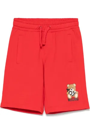 Moschino Leo Teddy-print shorts