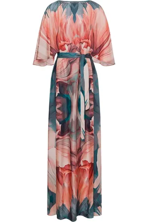 Alberta Ferretti Watercolour silk dress