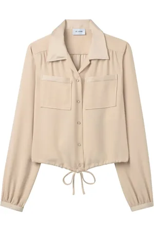 ST. JOHN Satin crepe shirt