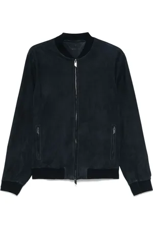 SALVATORE SANTORO Suede bomber jacket