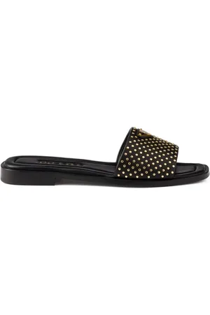 Prada Stud-embellished leather sandals