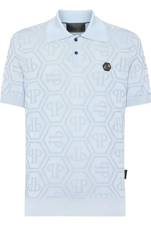 Philipp Plein Monogram-jacquard polo shirt