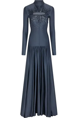 Paco rabanne Embroidered jersey gown