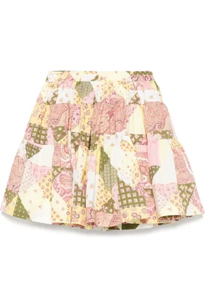 Etro Mix-print skirt