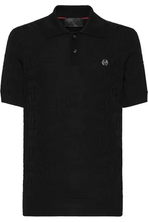 Philipp Plein Monogram-jacquard polo shirt