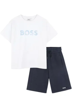 HUGO BOSS Logo-print T-shirt and shorts set
