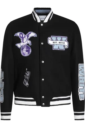 OFF-WHITE Logo-patch bomber jacket