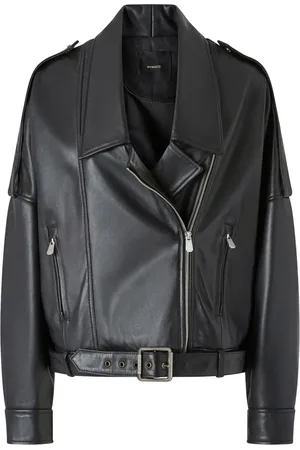 Pinko Drop-shoulder biker jacket
