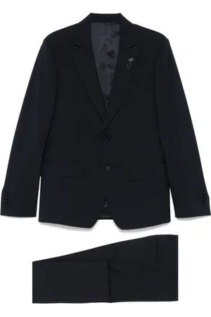 LARDINI Brooch-detail suit