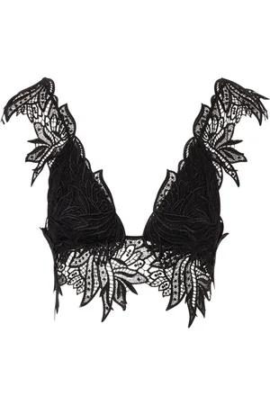 Alberta Ferretti Floral-embroidered top
