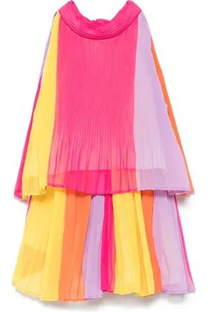 Abel & Lula Striped top and skirt set