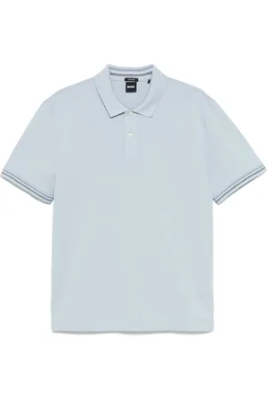 HUGO BOSS Striped-trim polo shirt