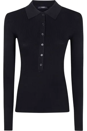 SEVENTY BY SERGIO TEGON Ribbed-knit polo shirt