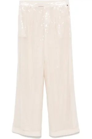 HUGO BOSS Sequinned straight-leg trousers