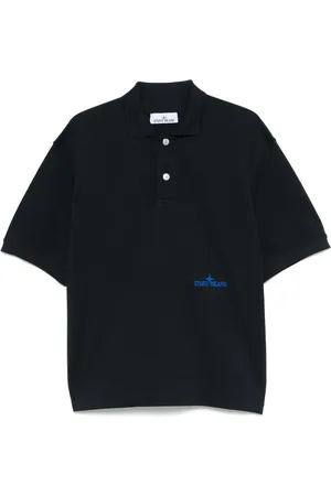 Stone Island Piqu??-weave polo shirt