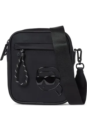 Karl Lagerfeld Ikon tonal-print crossbody bag