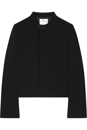 Courrèges Logo-patch crepe jacket