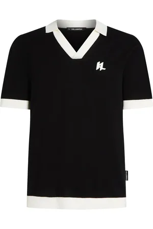 Karl Lagerfeld Contrasting trim polo shirt