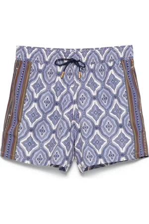 Etro Geometric-print swim shorts