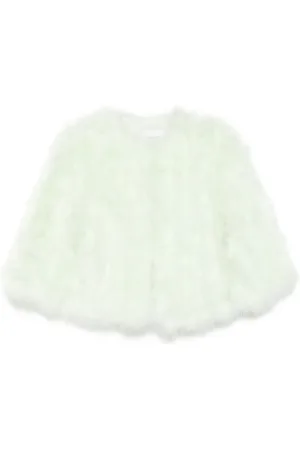 YVES SALOMON Feather silk jacket