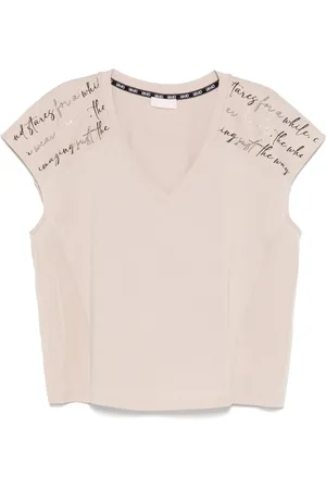 Liu Jo Crystal-embellished printed T-shirt
