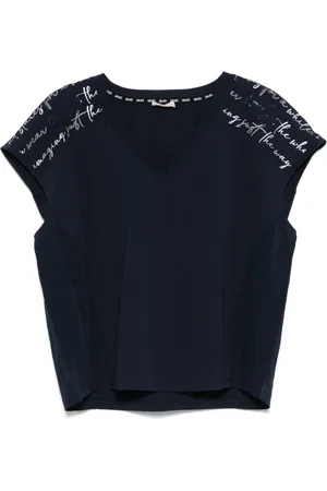 Liu Jo Crystal-embellished printed T-shirt