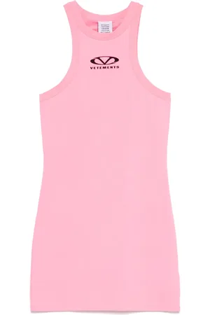 Vetements Logo-print mini dress