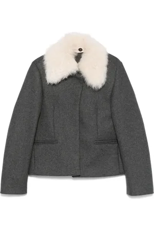 Totême Shearling-collar jacket