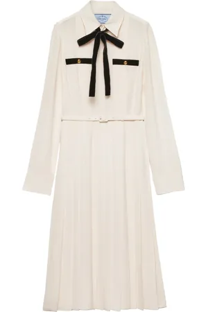 Prada Pleated satin maxi dress