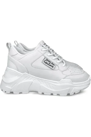 VERSACE Leather sneakers